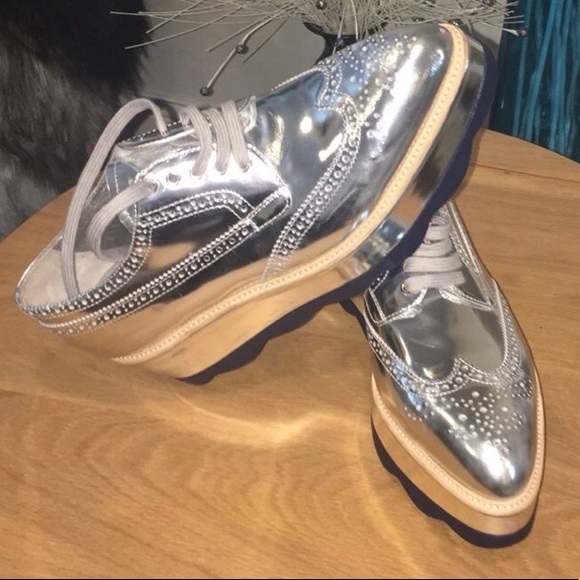 prada silver platform